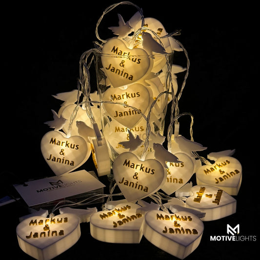 Personalisierte Herz Lichterkette