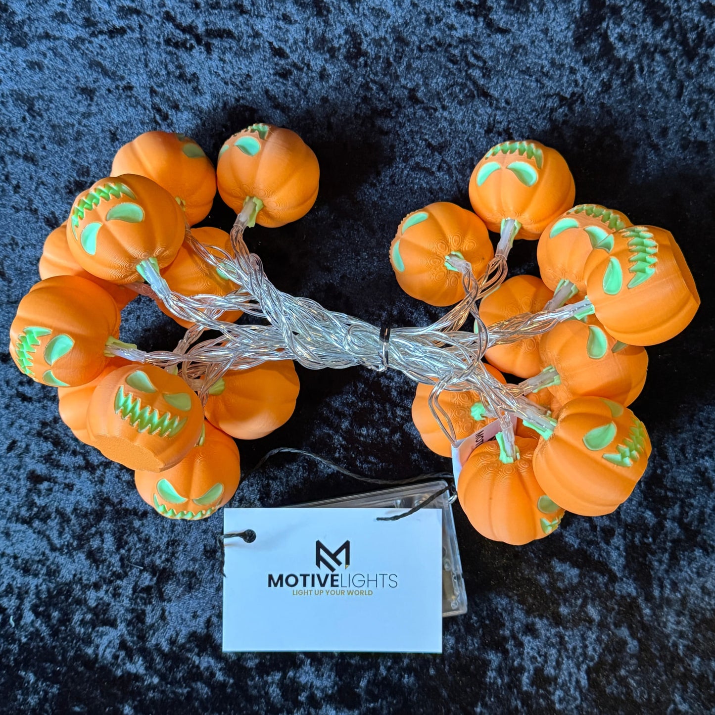 Kürbis-Halloween-Lichterkette
