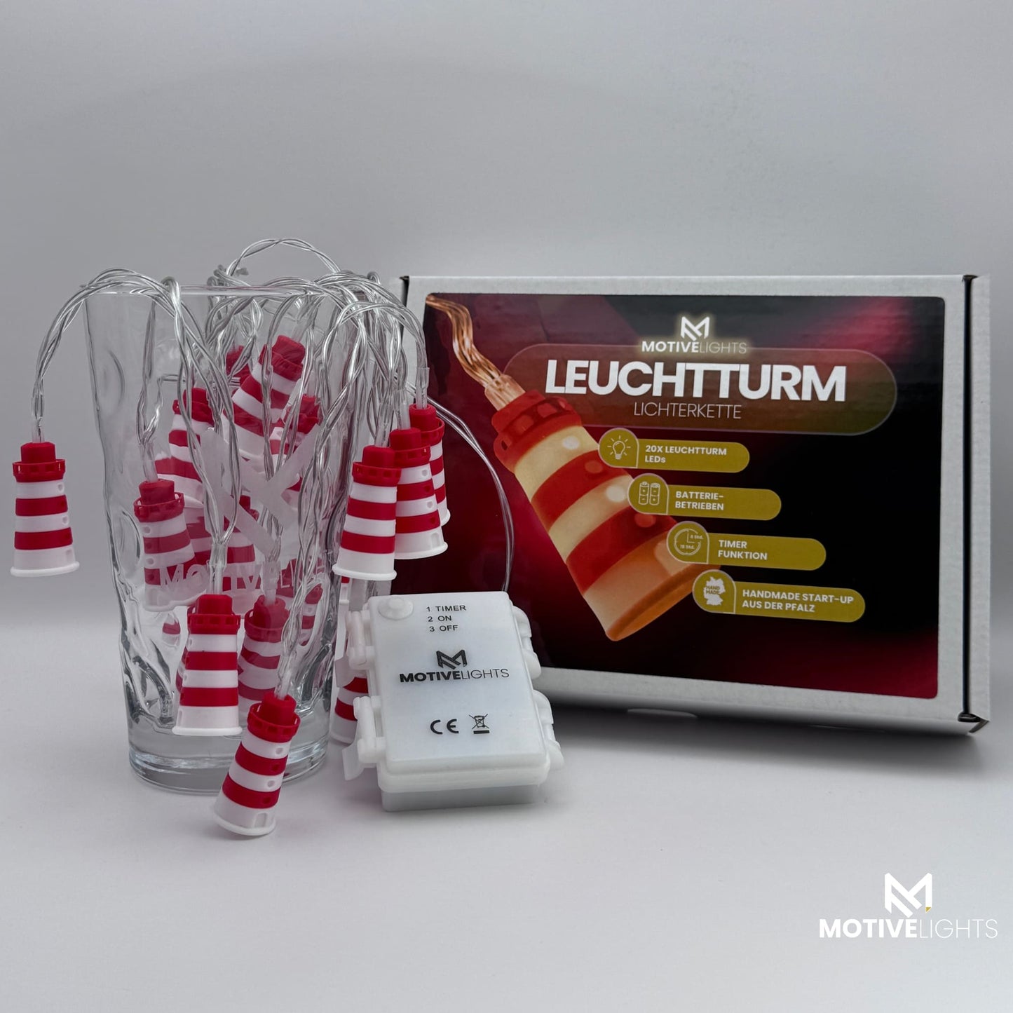 Leuchtturm Lichterkette