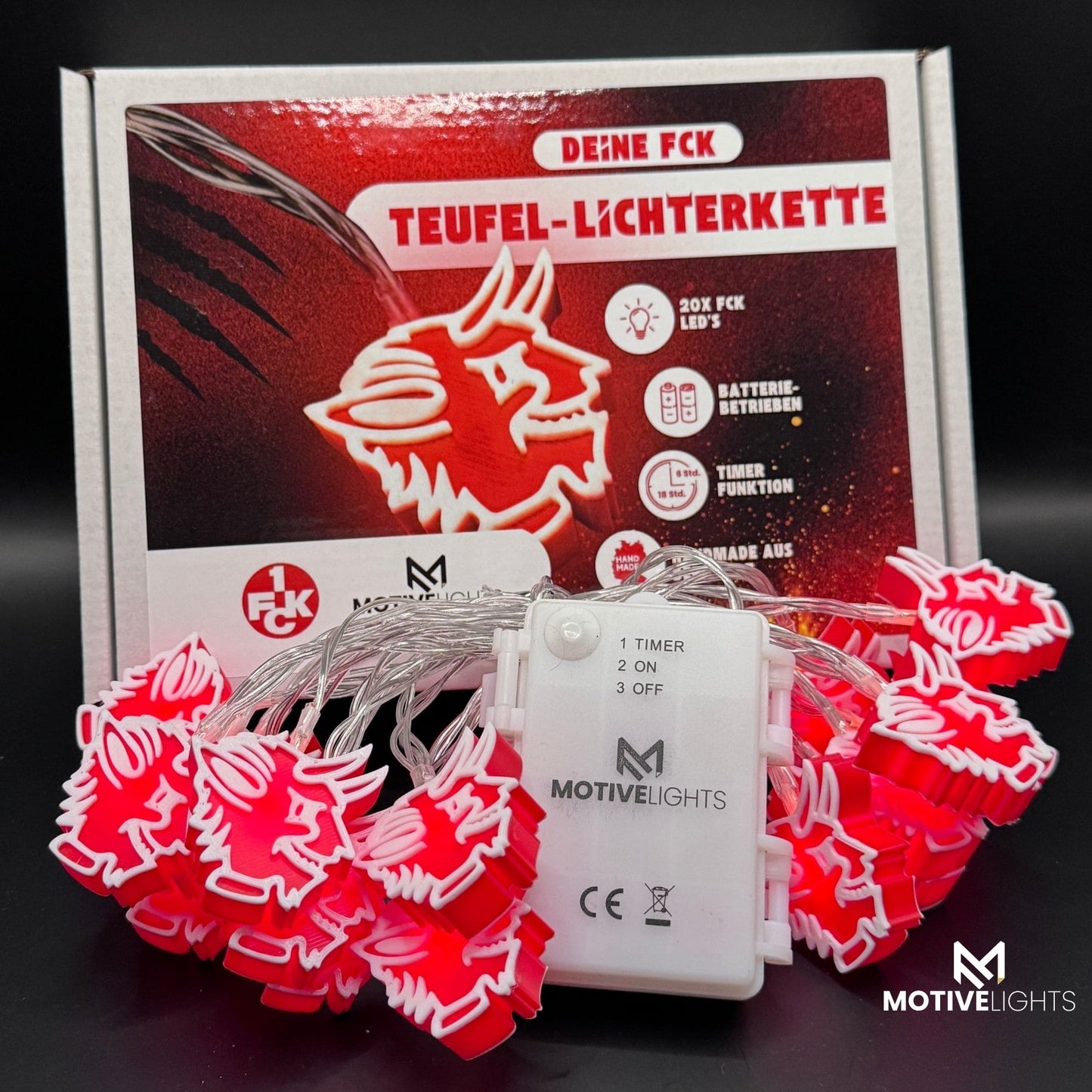 Roter Teufel Lichterkette