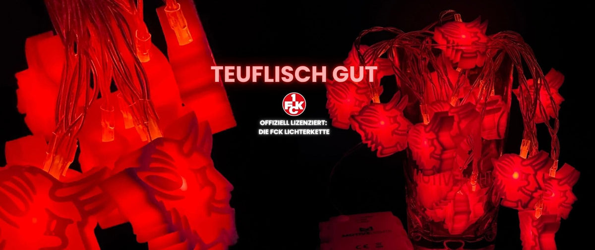 Roter Teufel FCK Lichterkette
