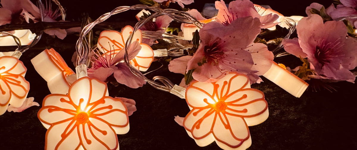 Mandelblüten Lichterkette